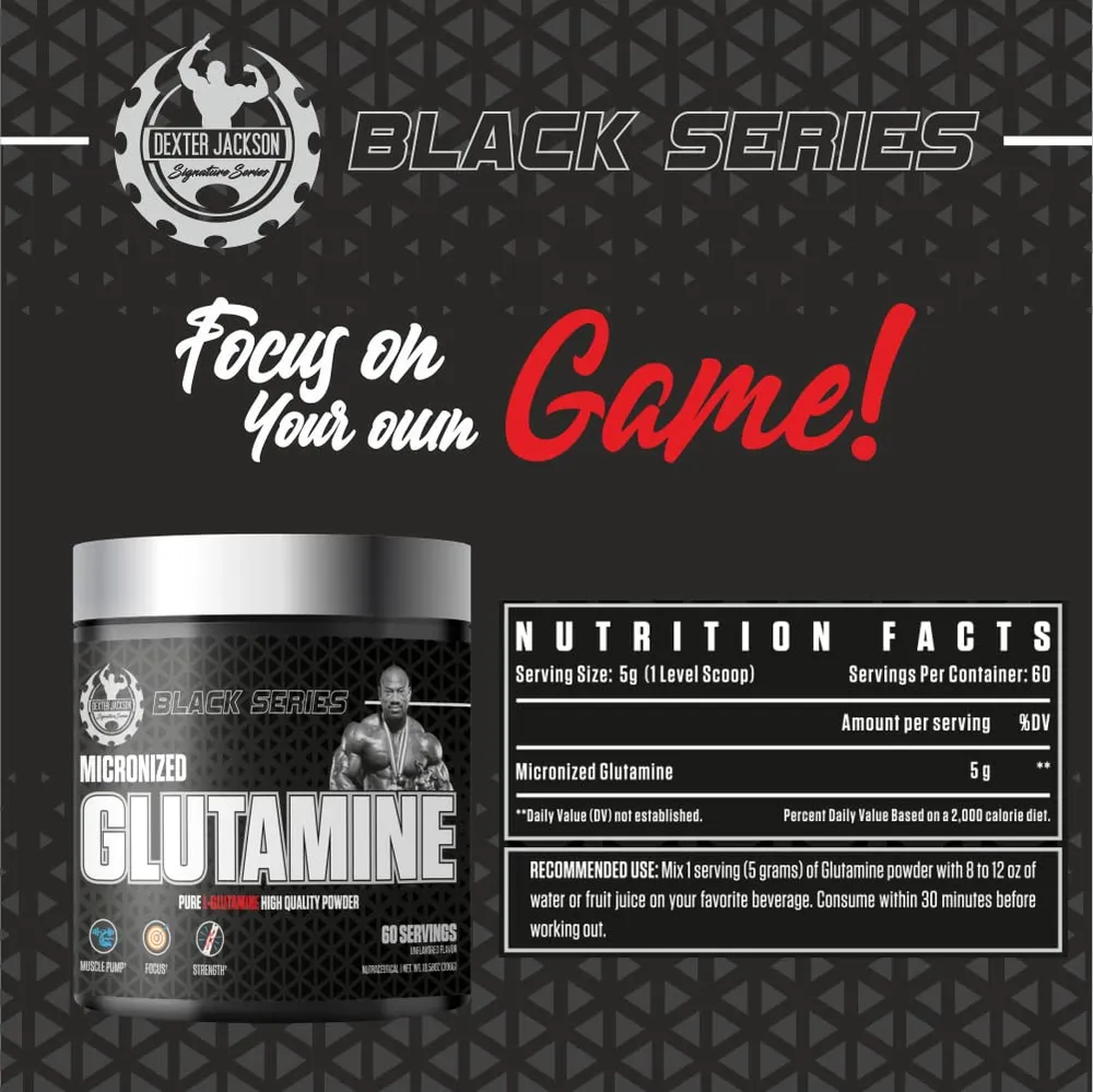 Dexter Jackson Black Series Micronized Glutamine - Image 4