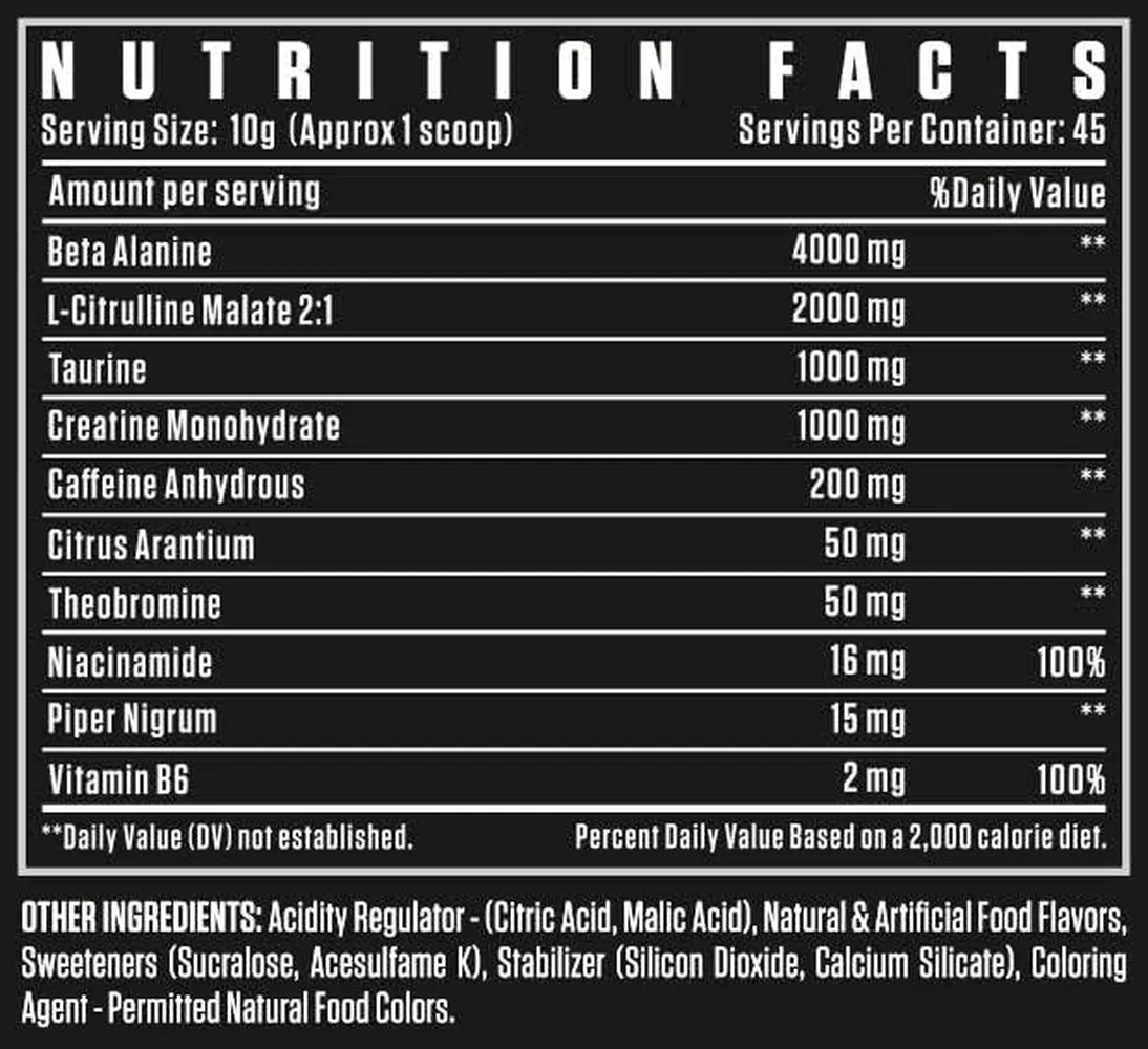 Dexter Jackson Black Series Turbo HP Pre Workout - Image 6