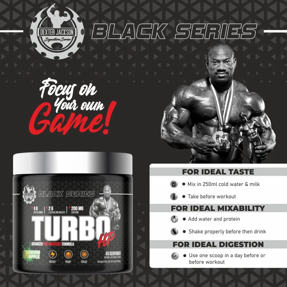 Dexter Jackson Black Series Turbo HP Pre Workout - Image 4