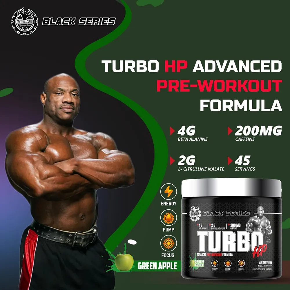 Dexter Jackson Black Series Turbo HP Pre Workout - Image 3