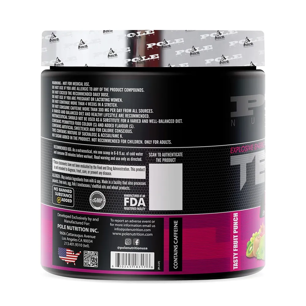 Pole Nutrition Teazer Pre-Workout - Image 3